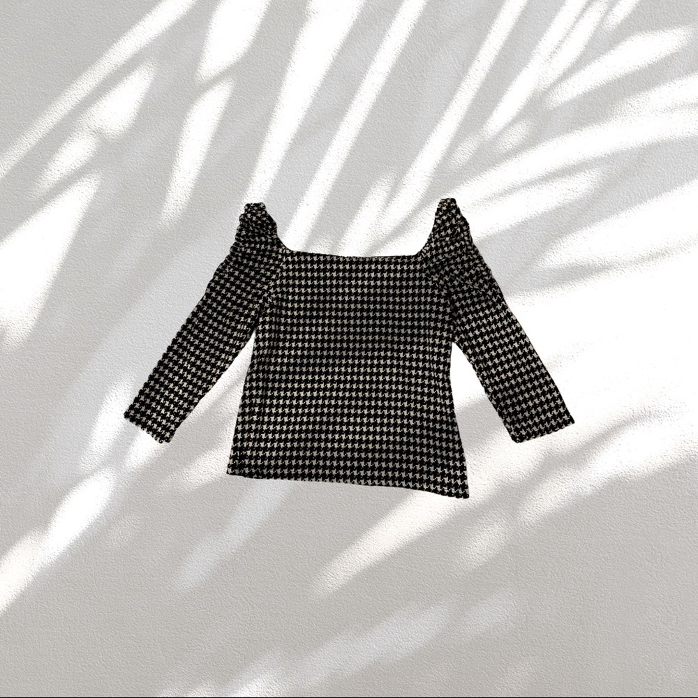 River Island Houndstooth top